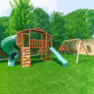 Kidkraft Detské Ihrisko  s Turbo Tobogánom, Hojdačkami a Pohyblivým Mostom