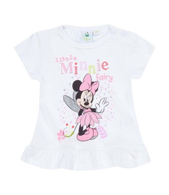 Disney Minnie Tričko s krátkym rukávom biele