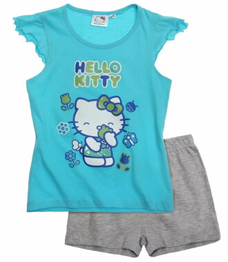 Hello Kitty Pyžamo s krátkym rukávom modrá