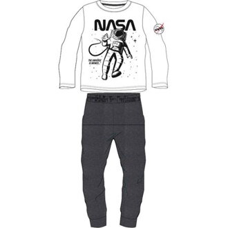 NASA Chlapčenské Pyžamo biela