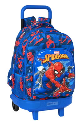 Safta SPIDERMAN školská taška na kolieskach