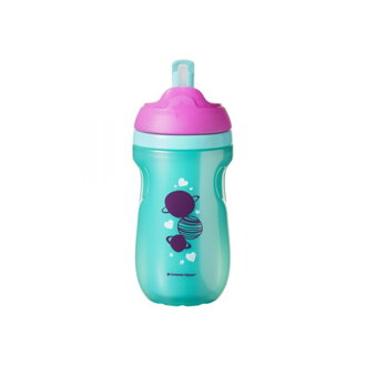 Tommee Tippee Netečúci termohrnček so slamkou Explora 260ml 12m +