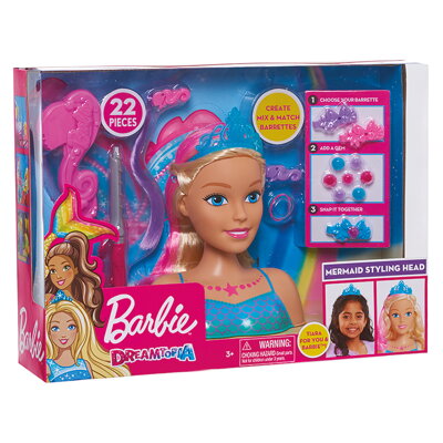 Barbie Česacia Hlava Dreamtopia 22cm