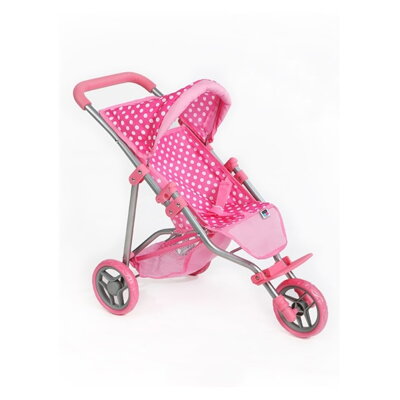 PlayTo Olivie Športový kočík pre bábiky svetlo ružový