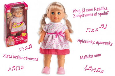 Bábika Natálka Spievajúca Po Slovensky A Chodiaca 