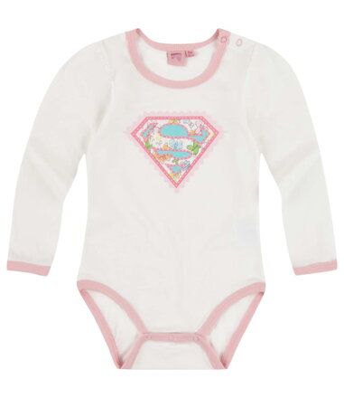 Superbaby Kojenecké body biele