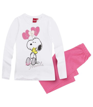 Snoopy Pyžamo biela