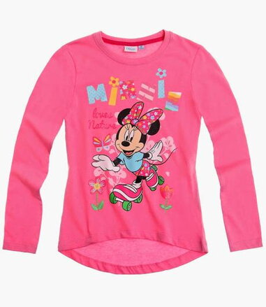 Disney Minnie tričko s dlhým rukávom bl.ružová