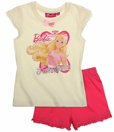 Barbie pyžamo s krátkym rukávom