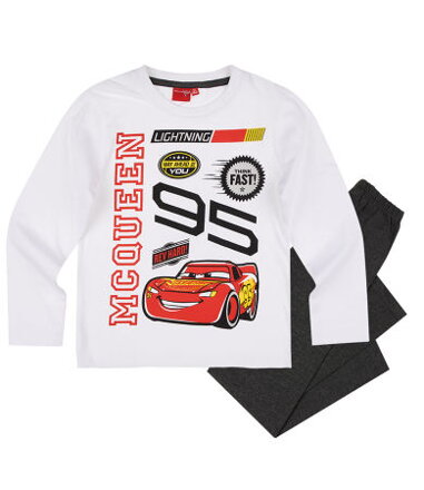 Disney CARS Pyžamo biele