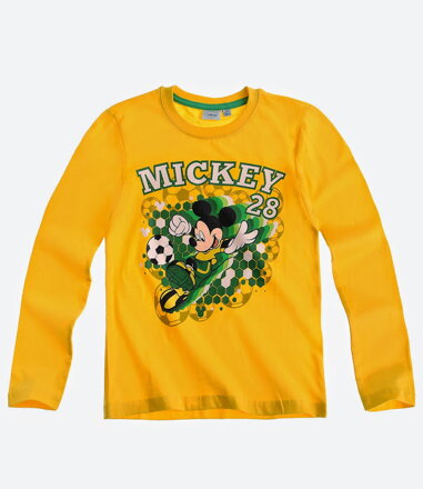 Disney Mickey Tričko s dlhým rukávom žlté