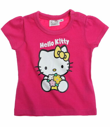 Hello Kitty Tričko s krátkym rukávom ružová