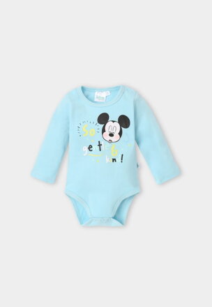 Disney Mickey body s dlhým rukávom modrá