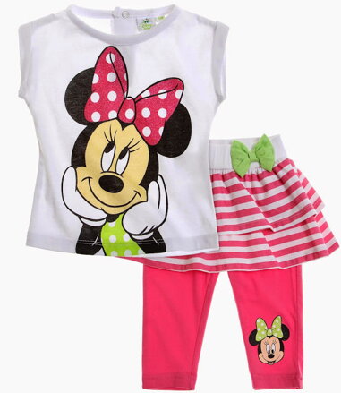 Disney Minnie Súprava trička a kraťasov ružová