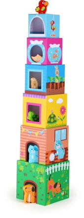 Small Foot Veža z kociek so zvieratkami