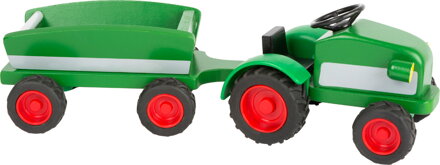 Small Foot drevený traktor s vlečkou Zelený