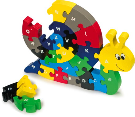 Small Foot ABC Puzzle Slimák