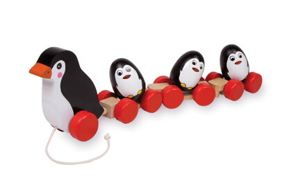 Small Foot Rodinka Tučniakov na špagátiku