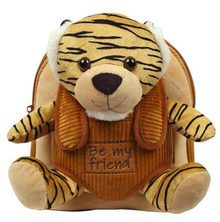 Perletti Ruksak s plyšovou hračkou Tiger 25cm