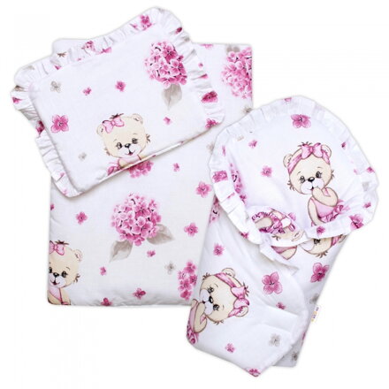 Baby Nellys Sada pre Bábiku Zavinovačka, Perinka a Vankúšik Míša Baletka