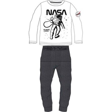 NASA Chlapčenské Pyžamo biela