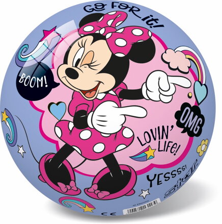 Lopta Disney Minnie fialová 23cm