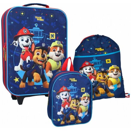Cestovný Kufor, Batoh, Vrecko Set Paw Patrol
