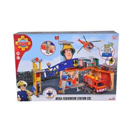 Simba Požiarnik Sam Mega hasičská stanica so zvukom a svetlom