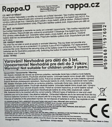 Rappa rytiersky meč so zvukom 