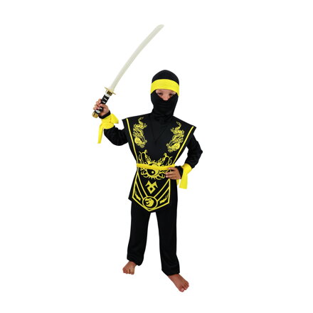Rappa Detský Kostým Žltý Ninja
