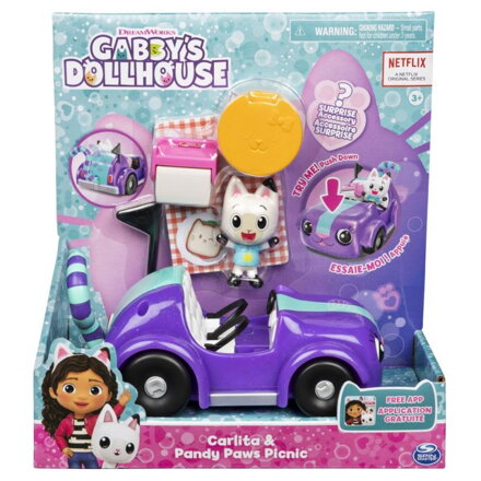 GABBY'S DOLLHOUSE VOZIDLO S FIGÚRKOU