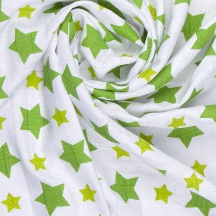 T-TOMI BIO Bambusová Osuška Green Stars
