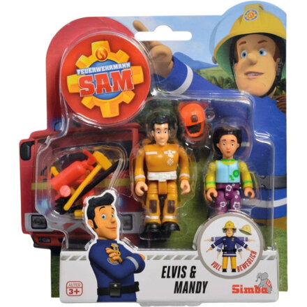 SIMBA POŽIARNIK SAM FIGÚRKY Elvis a Mandy