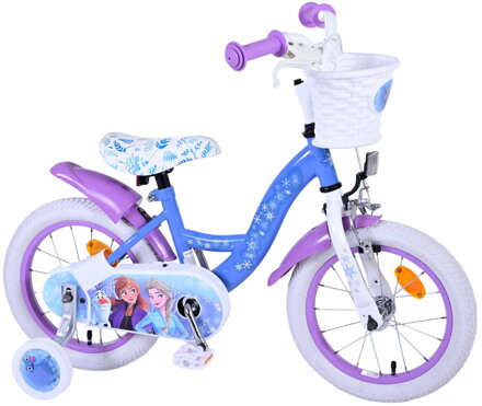Volare Frozen detský bicykel s košíkom a 16