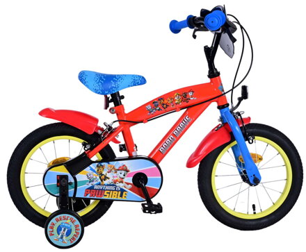 Volare Bicykel 14 Červený Paw Patrol Dve Ručné Brzdy