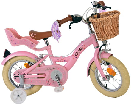 Volare Detský Bicykel Blossom ružový 12 dve ručné brzdy