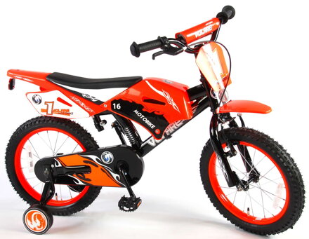 Volare Detský Bicykel Pre Chlapcov motorka 16 Oranžová