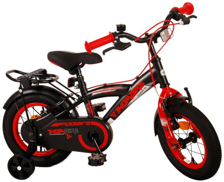 Volare Detský Bicykel pre chlapcov Thombike  Black Red 12