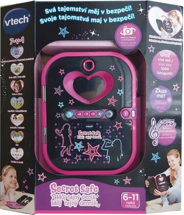 Vtech Kidi Secret Safe - Môj tajný denník - čierný (SK)