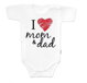 Baby Nellys Body krátky rukáv I love mom & dad unisex