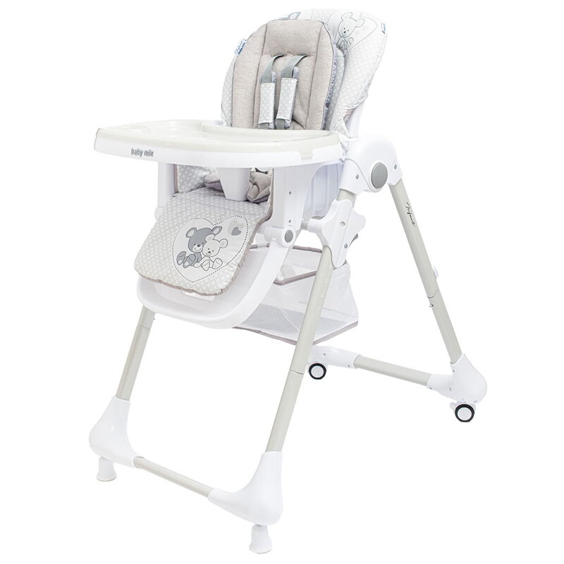 Baby Mix Jedálenská stolička Infant grey 