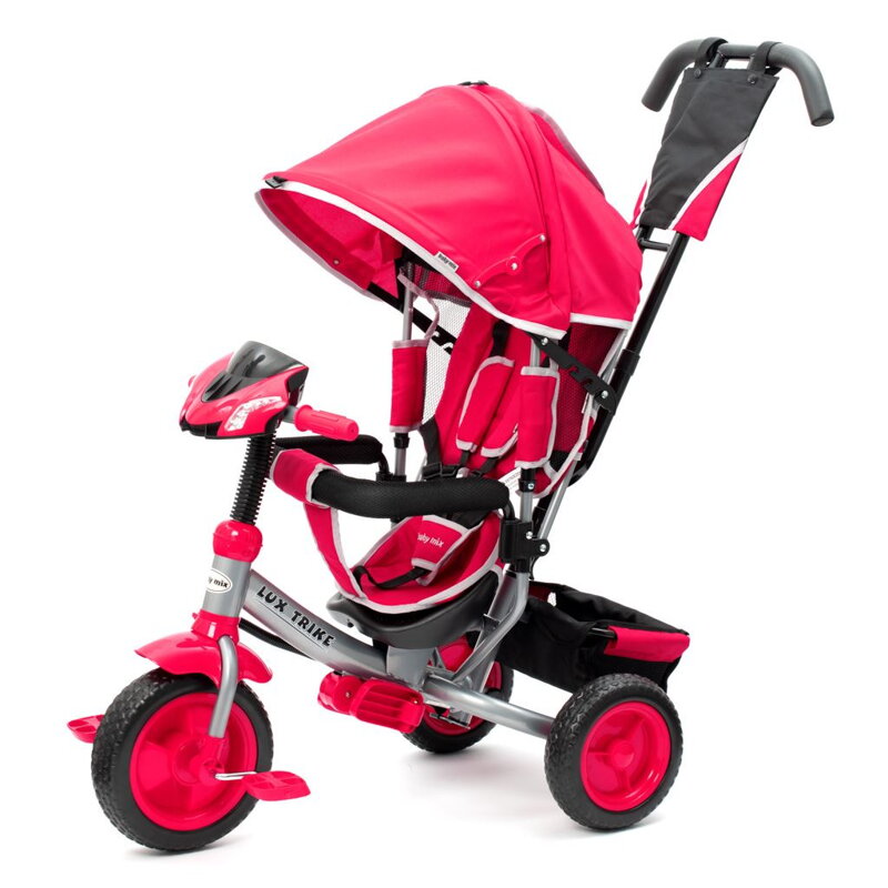 Baby Mix Detská trojkolka so svetlami Lux Trike ružová Baby Mix Detská trojkolka so svetlami Lux Trike ružová