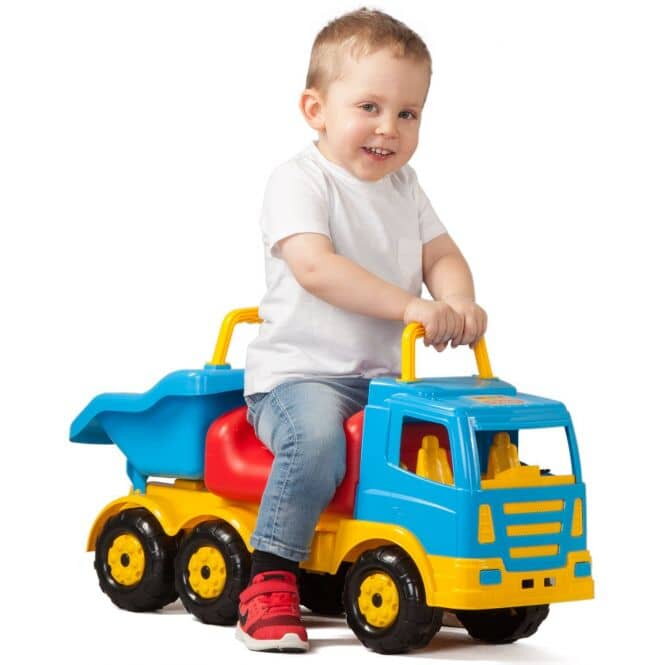 Odrážadlo pre deti LKW s vyklápacou korbou