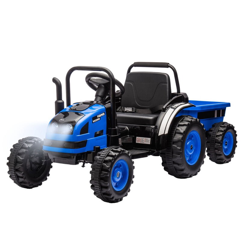 Elektrický traktor s prívesom Milly Mally Farmer modrý Elektrický traktor s prívesom Milly Mally Farmer modrý
