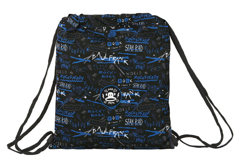 PAUL FRANK Vrecko Na Prezuvky "ROCK N'ROLL" PAUL FRANK Vrecko Na Prezuvky "ROCK N'ROLL"
