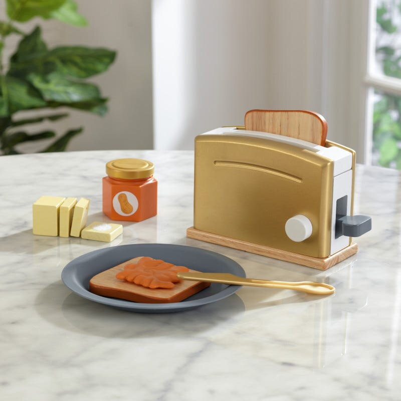 Kidkraft príslušenstvo do kuchynky Toustovač Modern Metallics Toaster Set