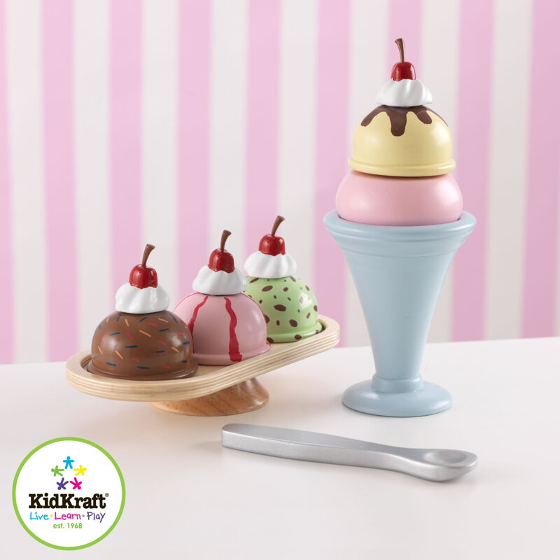 KidKraft sada Zmrzlinový pohár ICE CREAM SUNDAE 