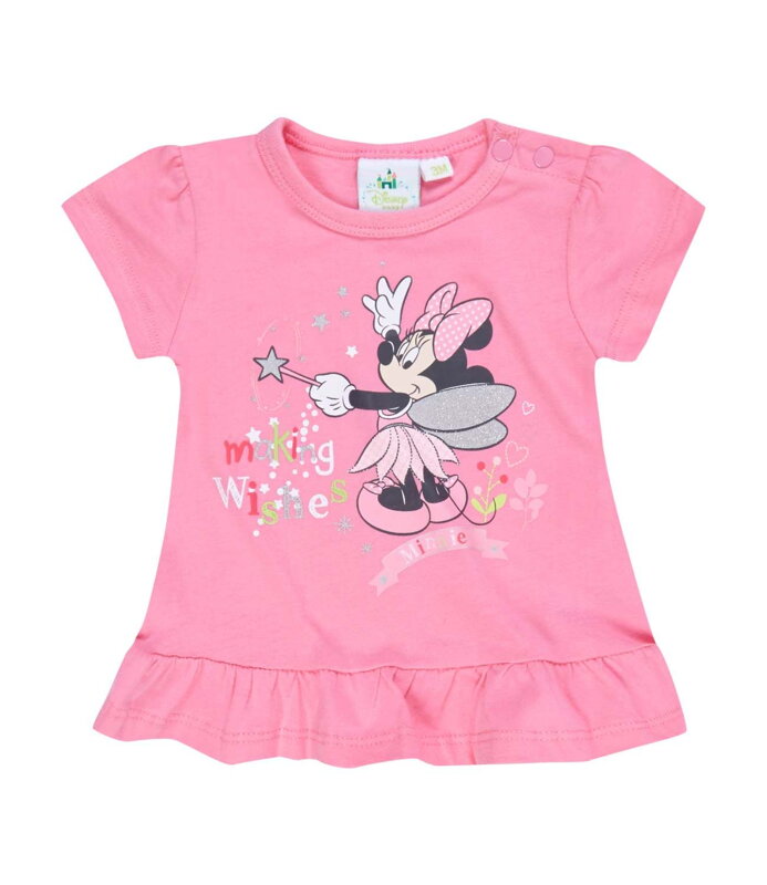 Disney Minnie Tričko s krátkym rukávom tm. ružová Disney Minnie Tričko s krátkym rukávom tm. ružová