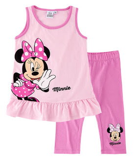 Disney Minnie tielko a capri legíny ružová