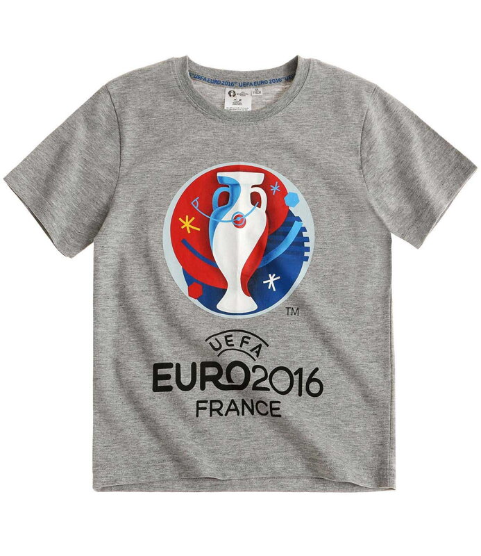 UEFA EURO 2016 Tričko s krátkym rukávom šedá UEFA EURO 2016 Tričko s krátkym rukávom šedá